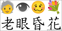 词:老眼昏花