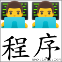 程序 對應Emoji 👨‍💻 👨‍💻  的對照PNG圖片