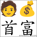 首富 对应Emoji 🧑 💰  的对照PNG图片