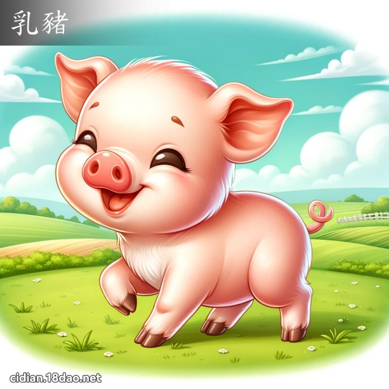 乳豬 - 國語辭典配圖