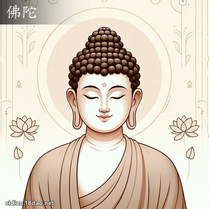 佛陀 - 國語辭典配圖