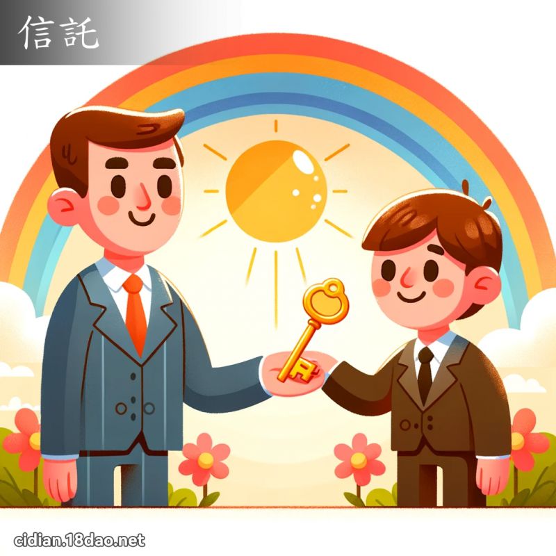 信託 - 國語辭典配圖