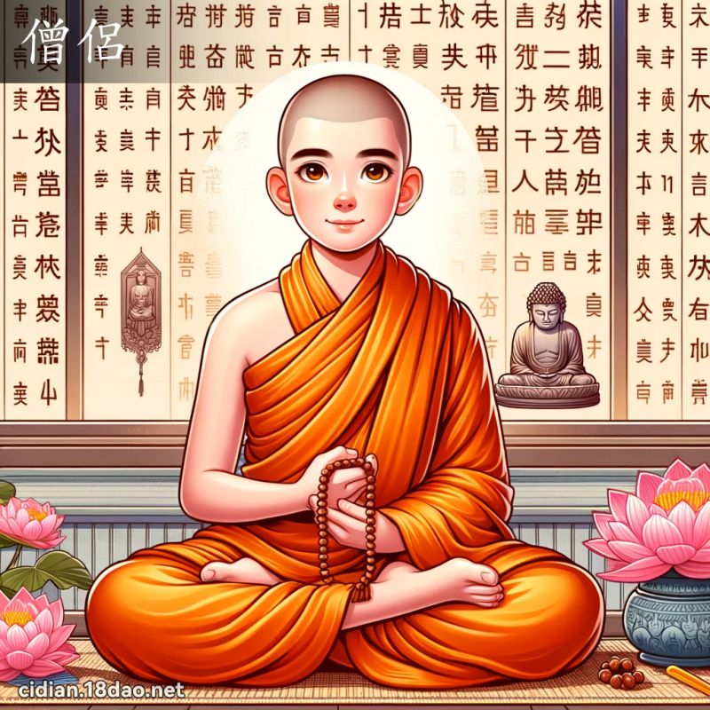 僧侣 - 国语辞典配图