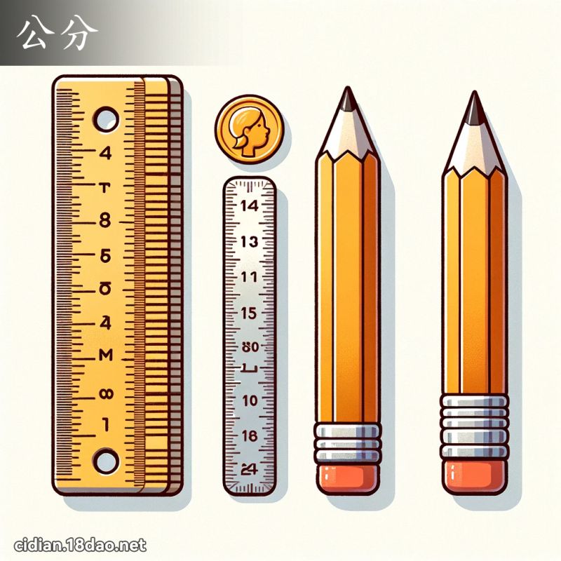 公分 - 国语辞典配图