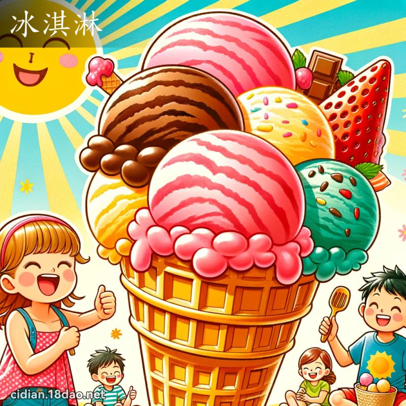 冰淇淋 - 国语辞典配图
