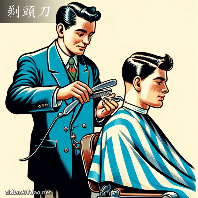 剃头刀 - 国语辞典配图