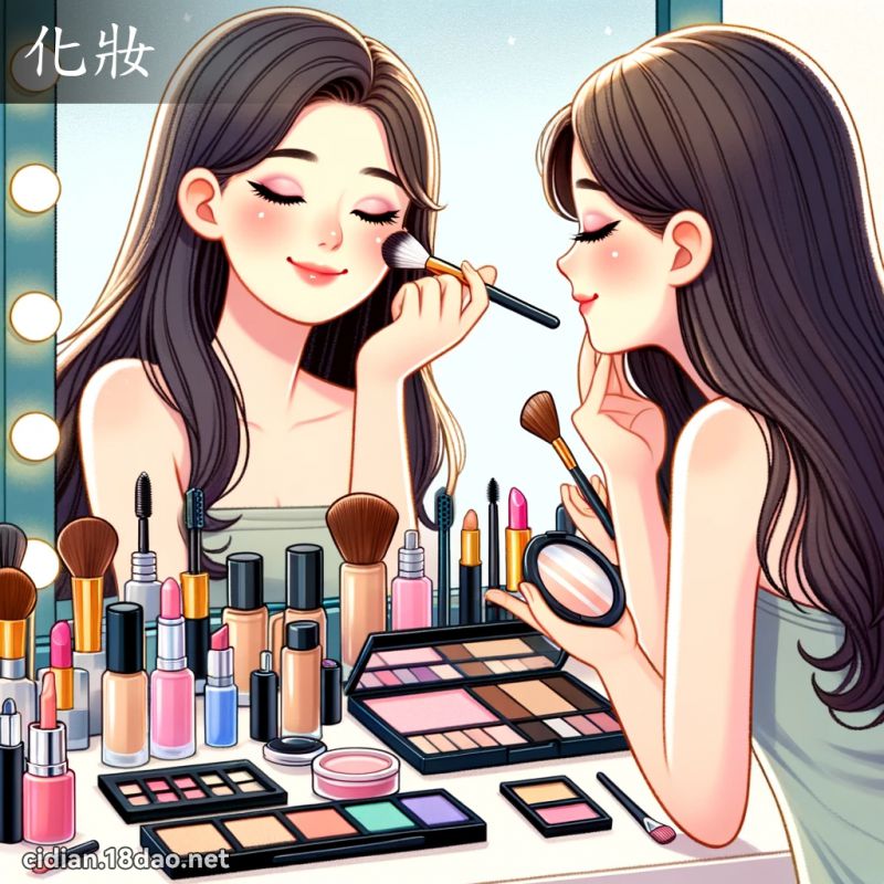 化妆 - 国语辞典配图