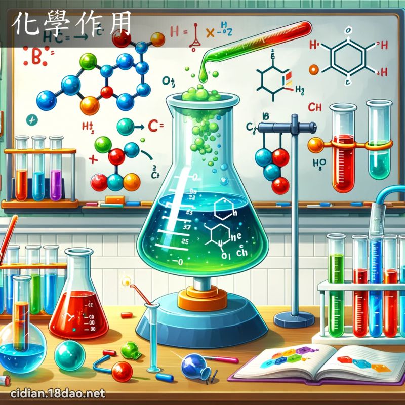 化學作用 - 國語辭典配圖