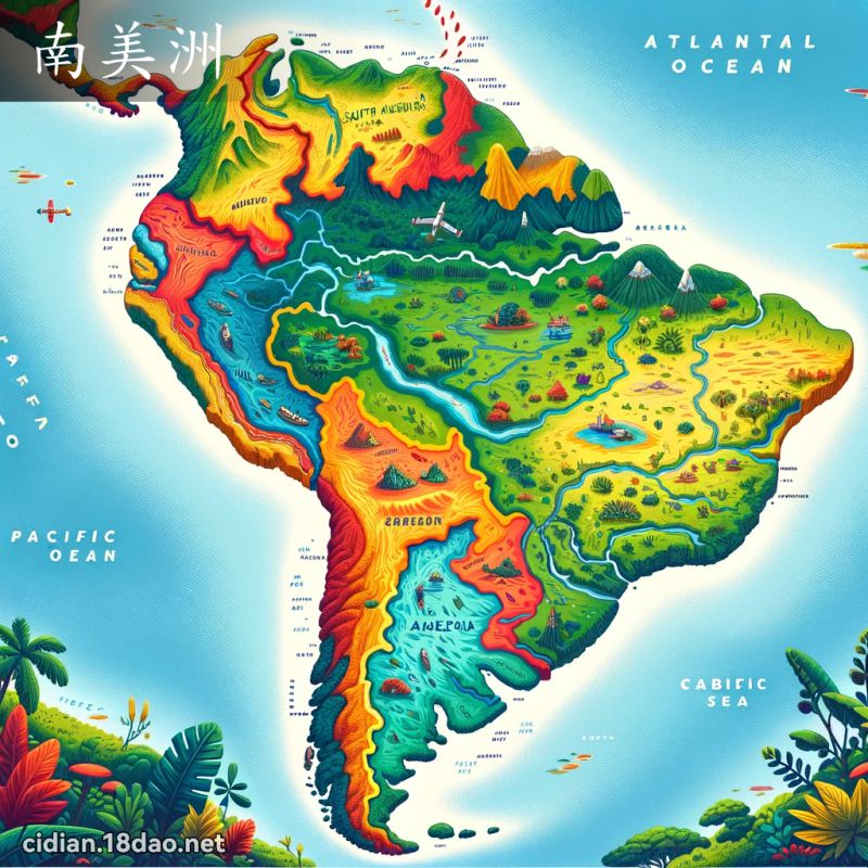 南美洲 - 國語辭典配圖