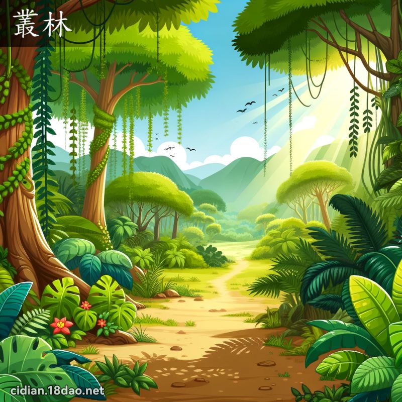 丛林 - 国语辞典配图