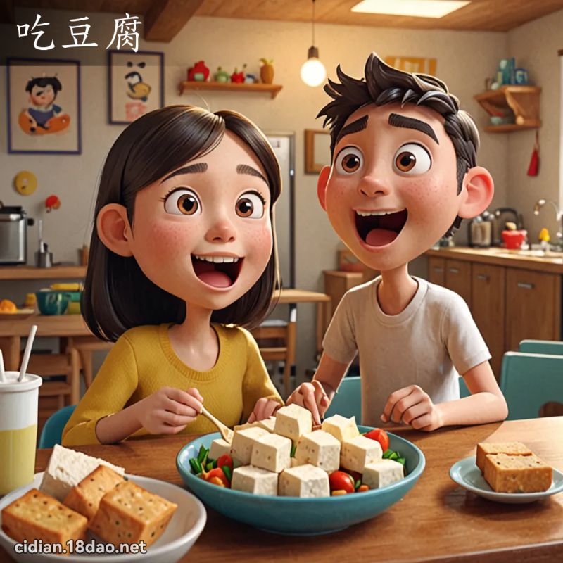 吃豆腐 - 國語辭典配圖