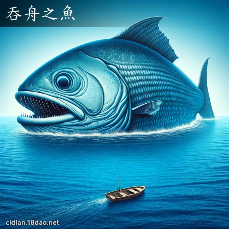 吞舟之魚 - 國語辭典配圖