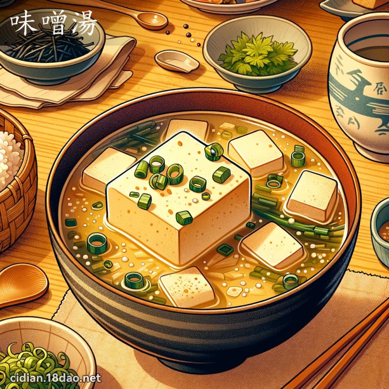 味噌汤 - 国语辞典配图