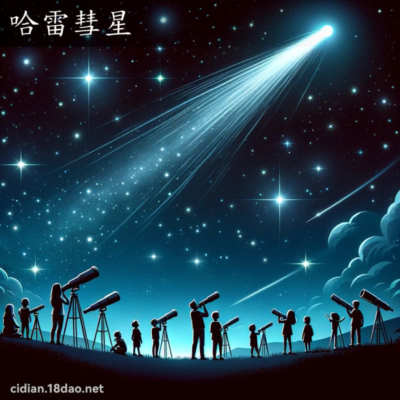 哈雷彗星 - 國語辭典配圖