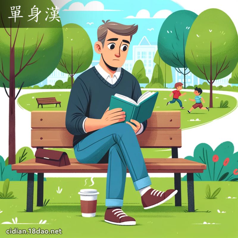 单身汉 - 国语辞典配图