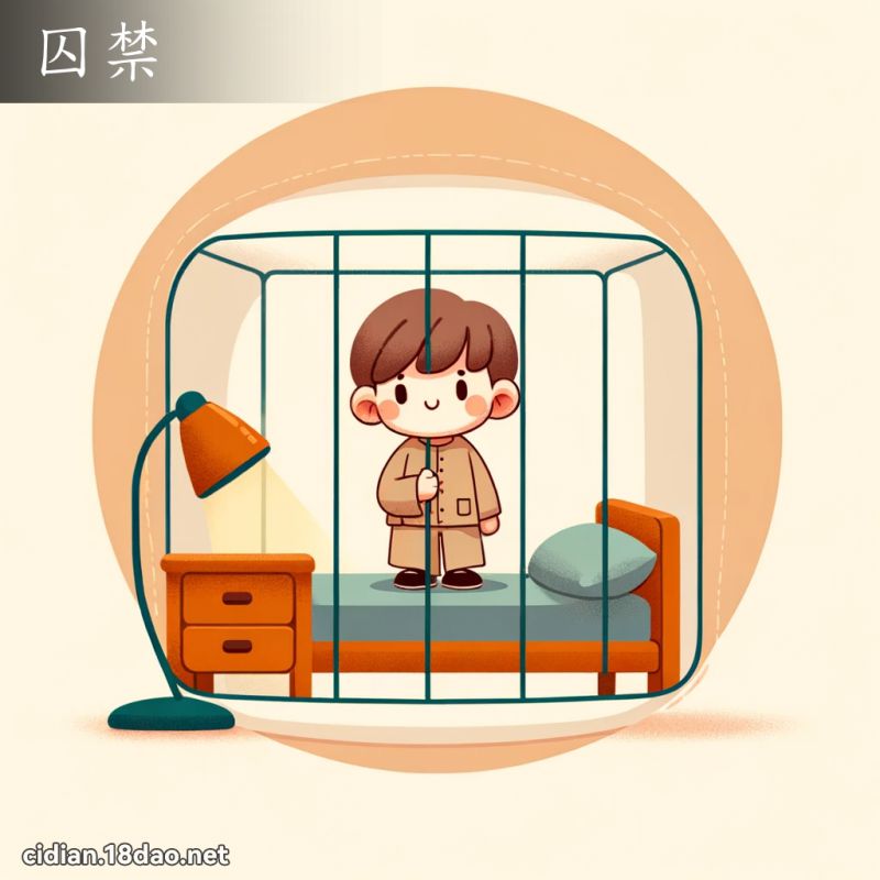 囚禁 - 國語辭典配圖