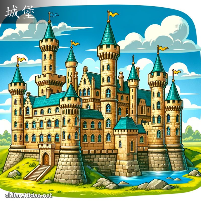 城堡 - 國語辭典配圖