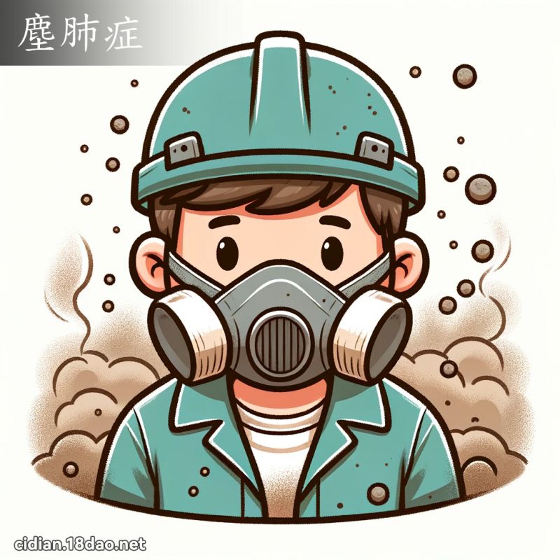 尘肺症 - 国语辞典配图