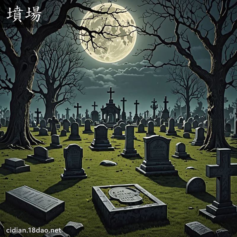 坟场 - 国语辞典配图