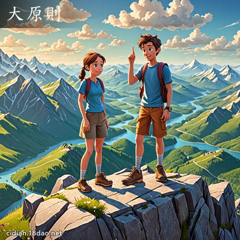 大原則 - 國語辭典配圖