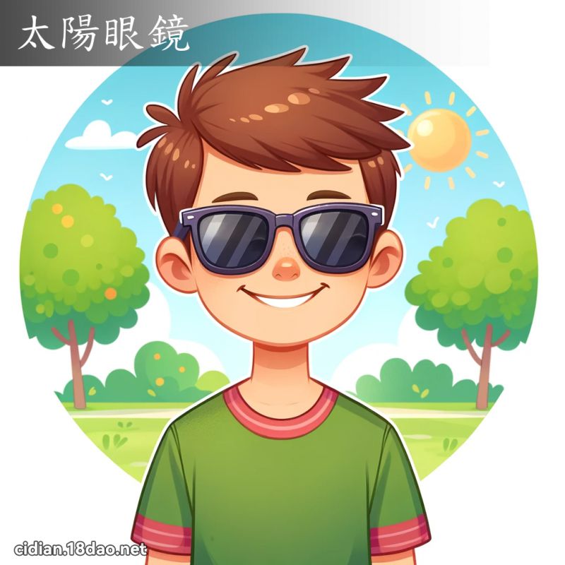 太阳眼镜 - 国语辞典配图