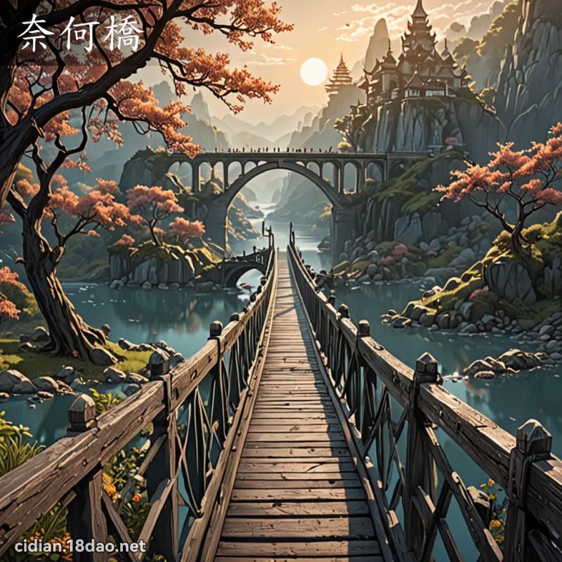 奈何橋 - 國語辭典配圖