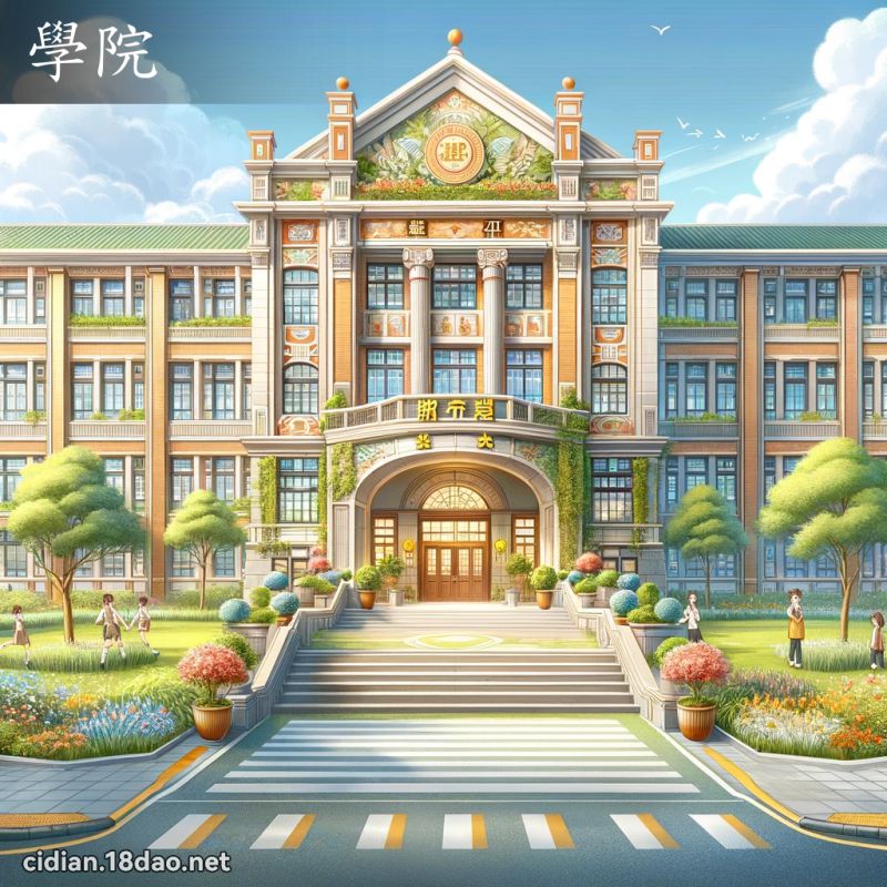 学院 - 国语辞典配图