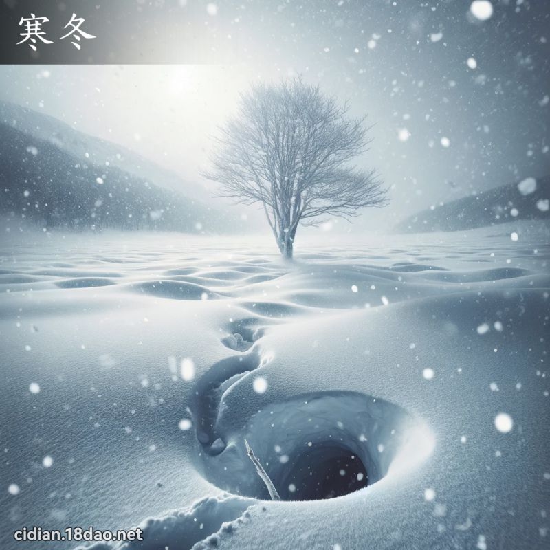 寒冬 - 國語辭典配圖