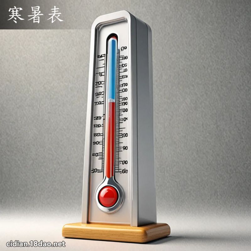 寒暑表 - 国语辞典配图