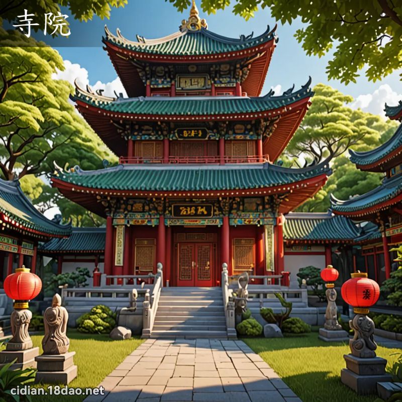 寺院 - 國語辭典配圖