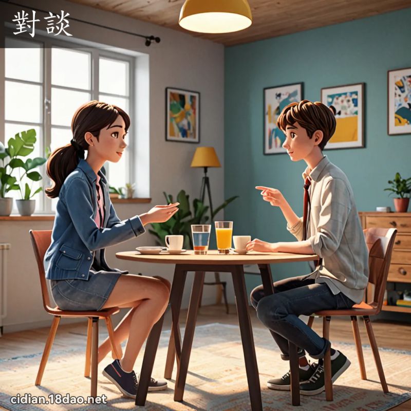 对谈 - 国语辞典配图