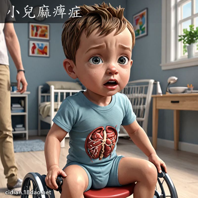 小儿麻痺症 - 国语辞典配图