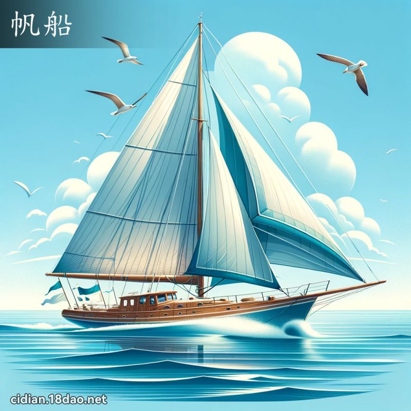 帆船 - 國語辭典配圖