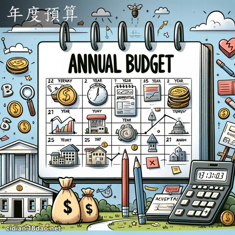 年度預算 - 國語辭典配圖