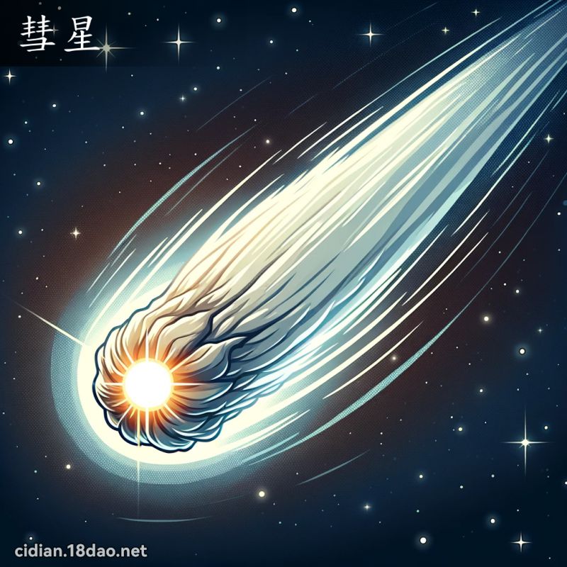 彗星 - 國語辭典配圖