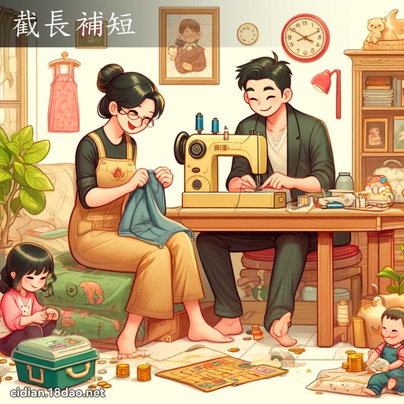 截長補短 - 國語辭典配圖