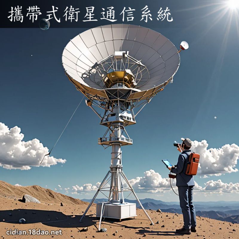 携带式卫星通信系统 - 国语辞典配图