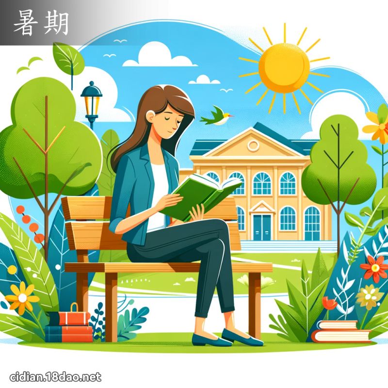 暑期 - 国语辞典配图