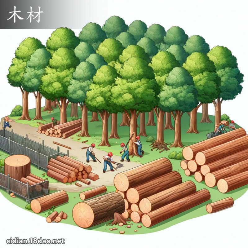 木材 - 國語辭典配圖