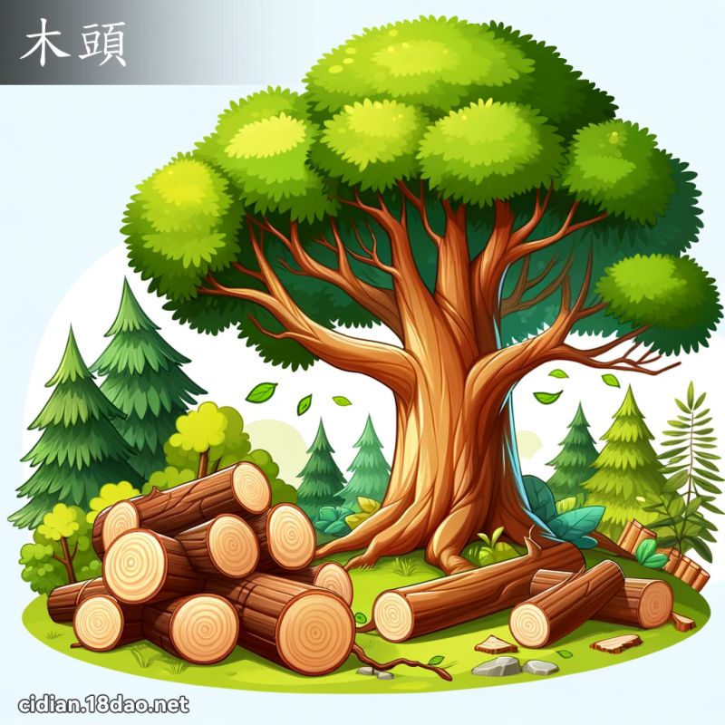 木頭 - 國語辭典配圖