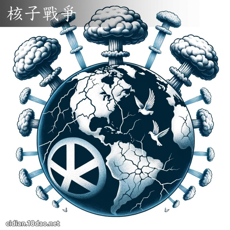 核子战爭 - 国语辞典配图