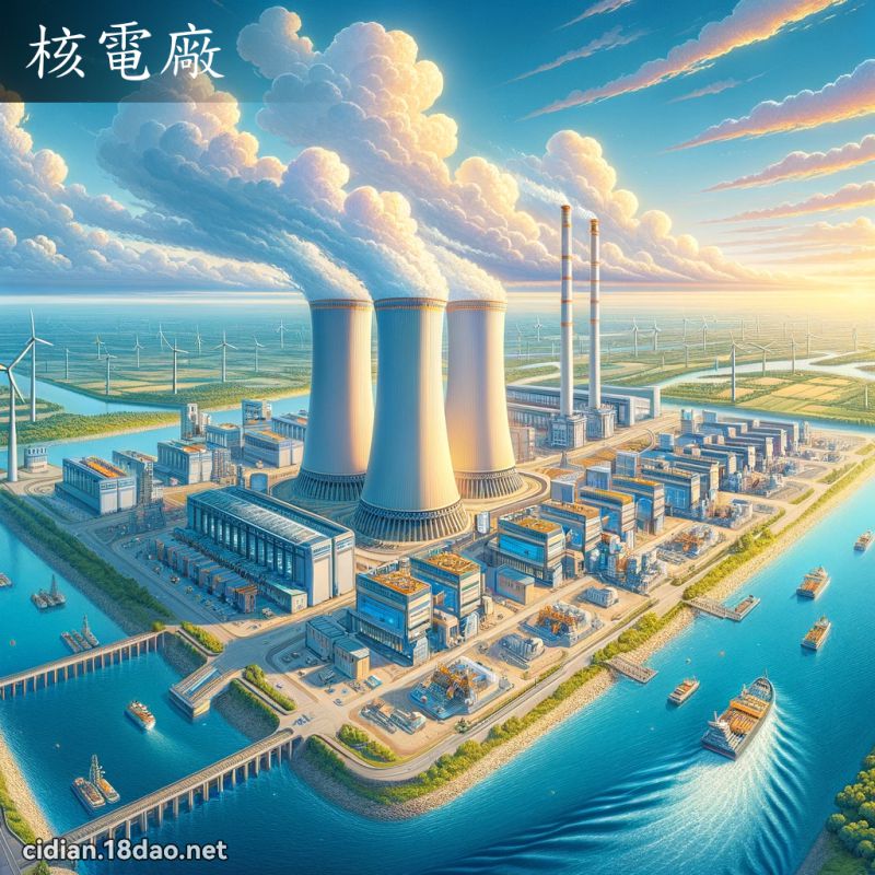 核電廠 - 國語辭典配圖