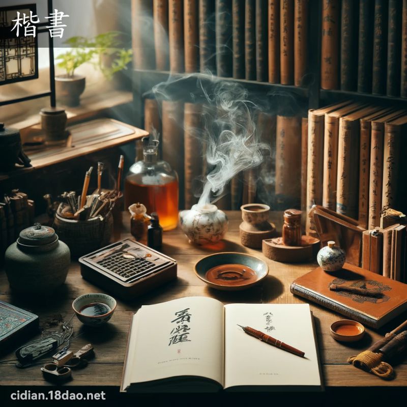 楷書 - 國語辭典配圖