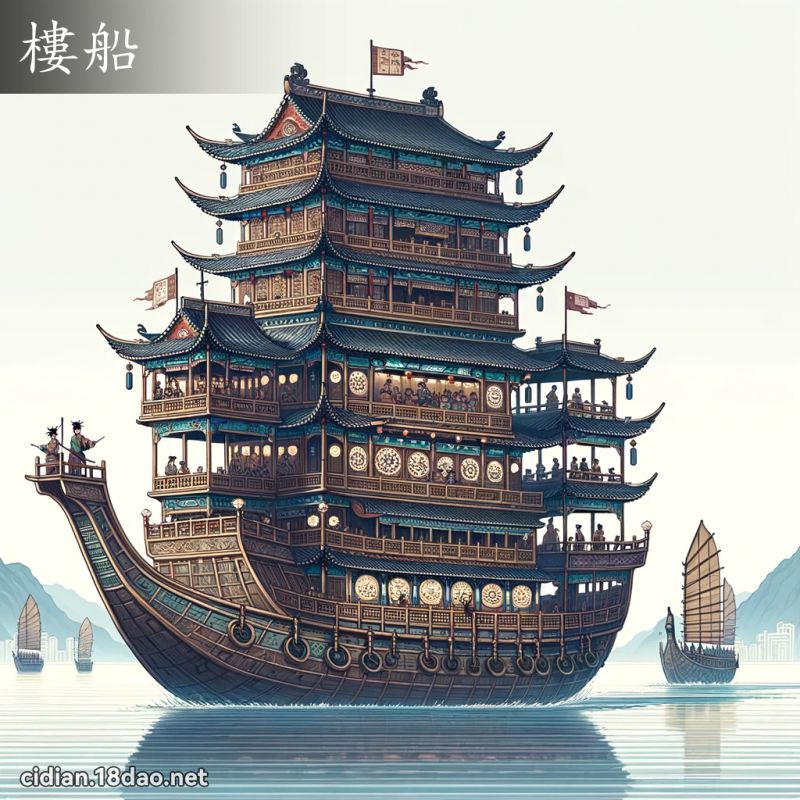 樓船 - 國語辭典配圖