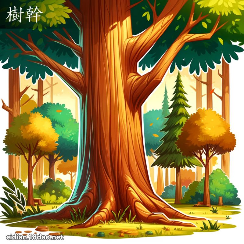樹幹 - 國語辭典配圖