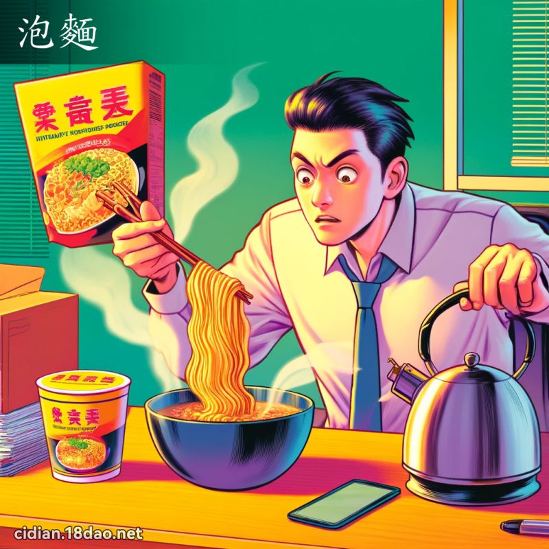 泡麵 - 國語辭典配圖