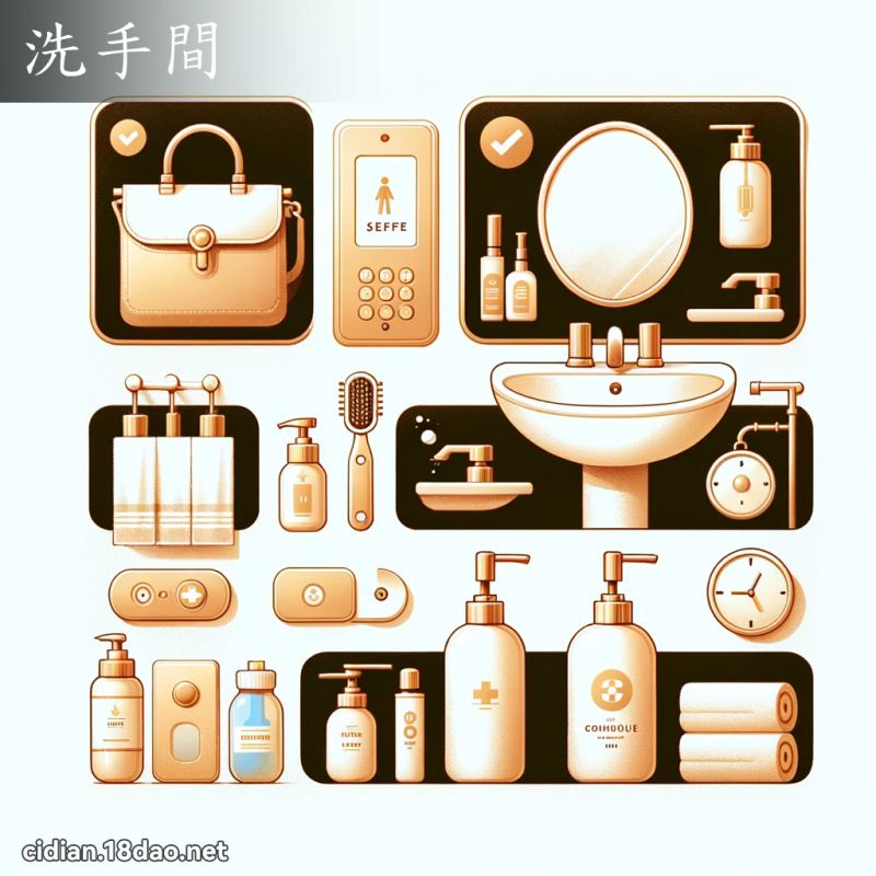 洗手间 - 国语辞典配图