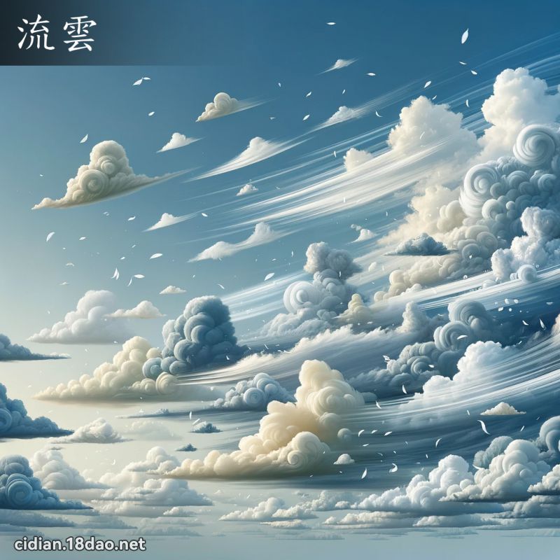 流雲 - 國語辭典配圖