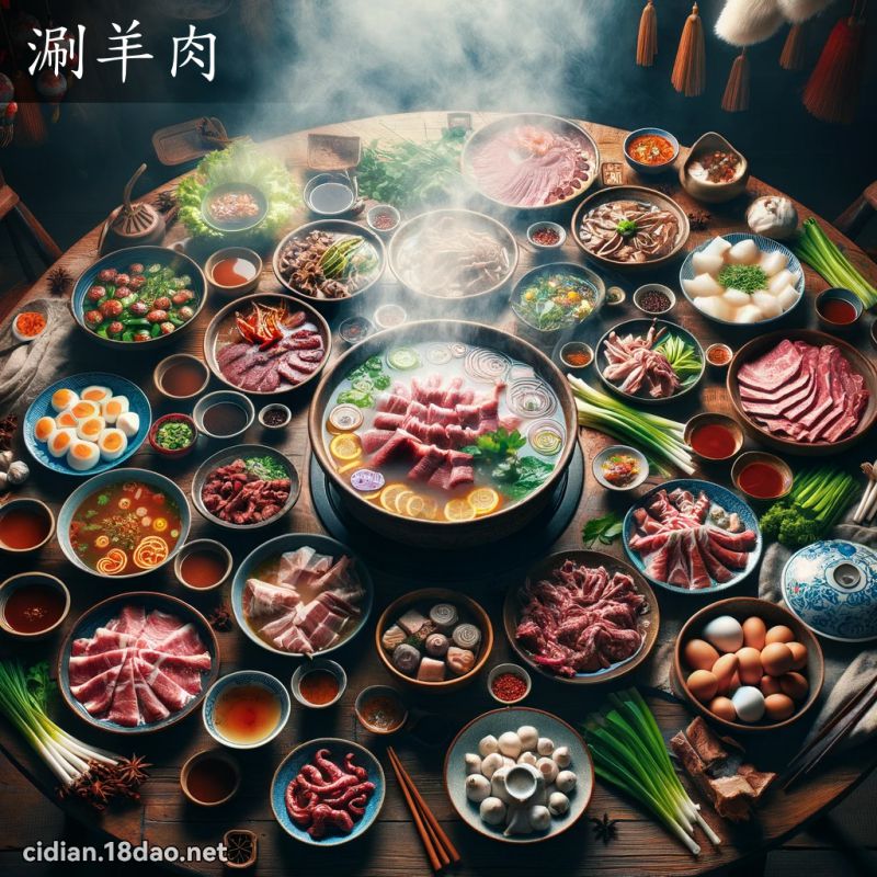 涮羊肉 - 國語辭典配圖