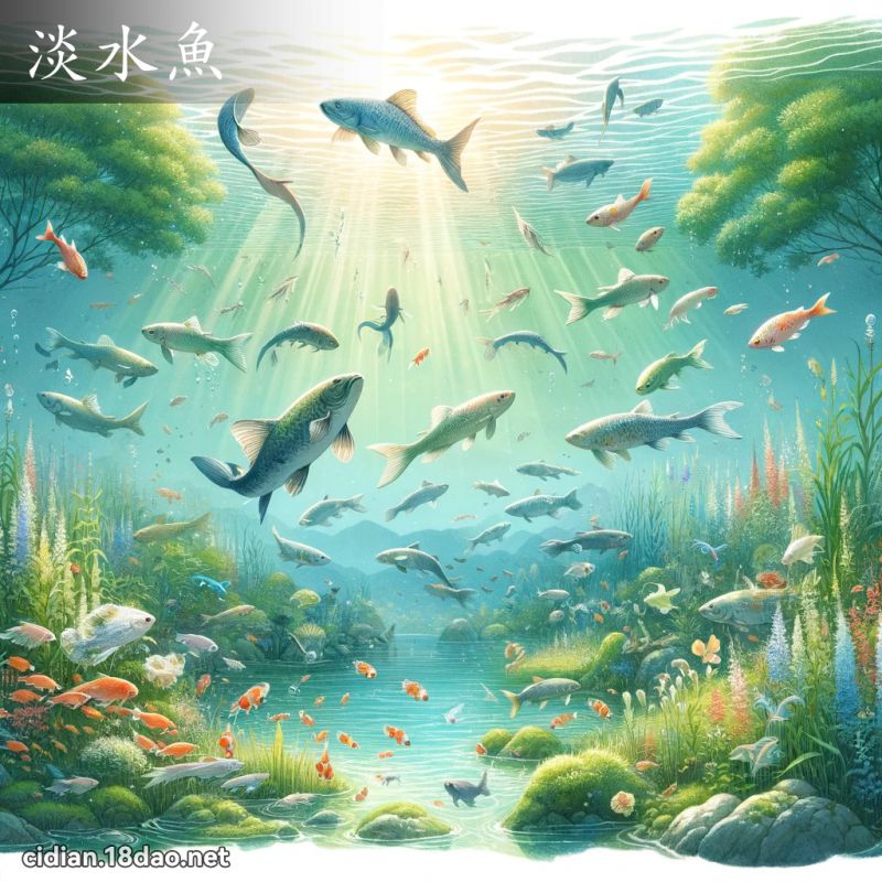 淡水鱼 - 国语辞典配图